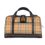 Burberry, a vintage Haymarket Check holdall travel bag