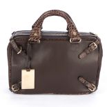 Celine, a brown leather satchel