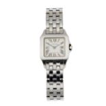 Cartier, a stainless steel Santos Demoiselle bracelet watch