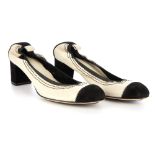 Chanel, an unworn pair of elasticated heeled pumps