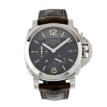 Panerai, a stainless steel Luminor 1950 3 Days GMT wrist watch