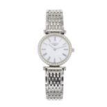 Longines, a stainless steel mother-of-pearl and diamond La Grande Classique bracelet watch