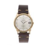 Omega, an 18ct gold Constellation Pie Pan wrist watch, circa 1968