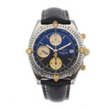 Breitling, a stainless steel and gold Chronomat chronograph wrist watch