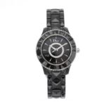 Christian Dior, a ceramic diamond VIII Place Vendome bracelet watch