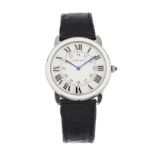 Cartier, a stainless steel Ronde Solo wrist watch