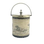 Hannah Barlow for Doulton Lambeth, a stoneware biscuit barrel