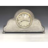Liberty and Co., an Arts and Crafts Tudric pewter clock