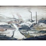 Laurence Stephen Lowry R.B.A. R.A. (British, 1887-1976), Industrial Panorama, signed l.r., blind