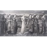 After Sir Edward Coley Burne-Jones, Bt. A.R.A. (British, 1833-1898), Psyche's Wedding, etching on