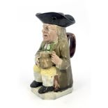A Staffordshire Toby jug and beaker lid, Ralph Wood