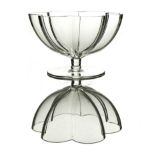 Josef Hoffmann for J J Lobmeyr, a Secessionist glass champagne coupe or bowl