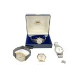 Wristwatches including 9 carat gold Realm watch