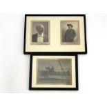 William Frederick Cody 'Buffalo Billl' (American, 1846-1917), two sepia photographic portraits of
