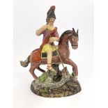 A Staffordshire figure of St George and the Dragon