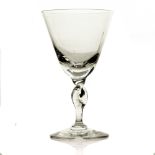 Gordon Russell for Stevens and Williams, a Lygon style wine glass