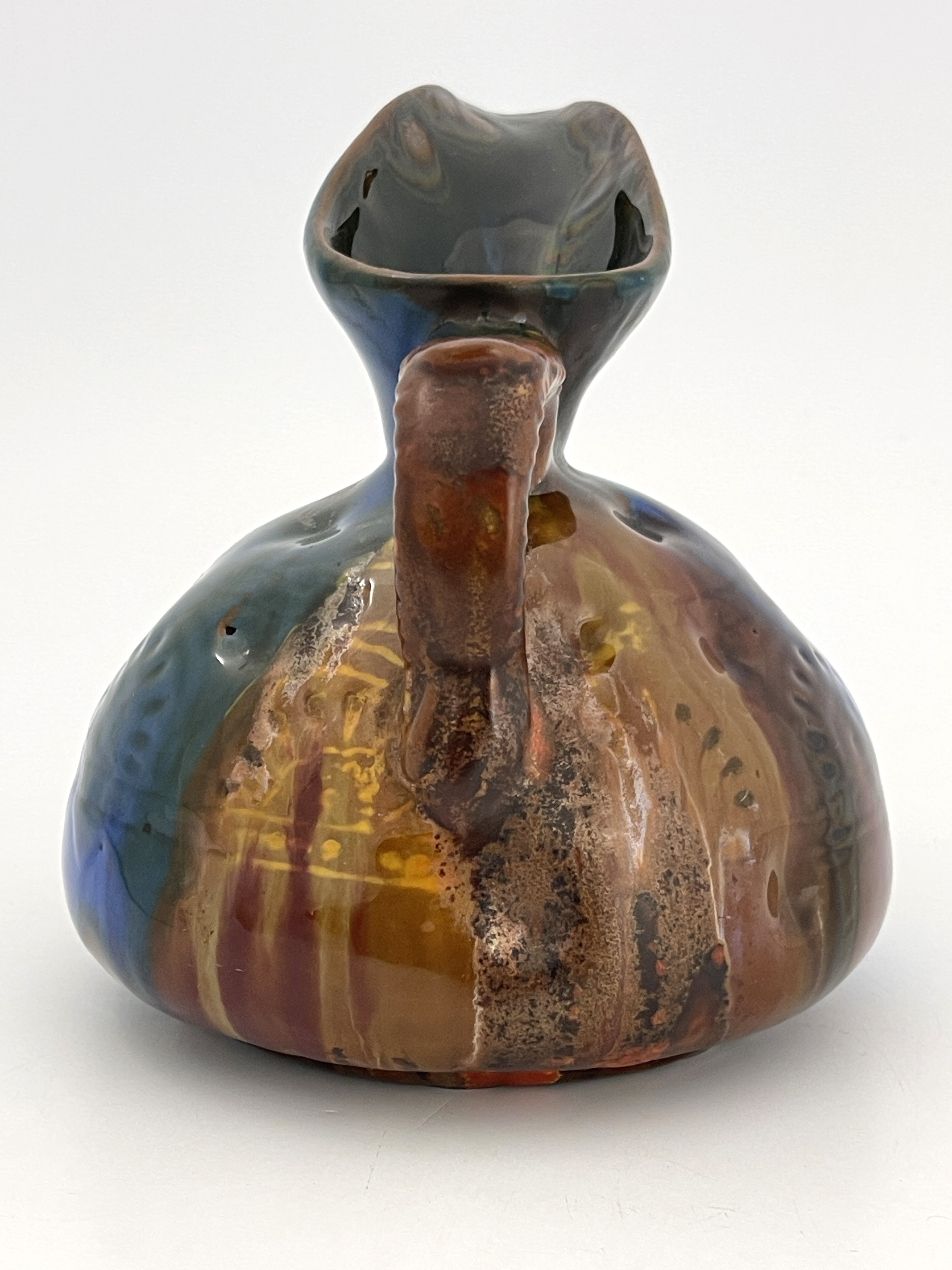 After Christopher Dresser for Linthorpe, an Aesthetic Movement art pottery jug, probably Bretby, the - Image 7 of 8