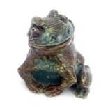 Robert Wallace Martin for Martin Brothers, a characterful earthenware figure of a toad