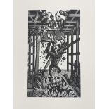 Ravilious, Eric, Famous Tragedy of The Rich Jew of Malta, four wood engravings made by Eric