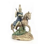 A Staffordshire figure of St George and the Dragon, Ralph Wood, circa 1795, modelled on horseback