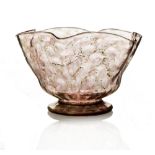 Antonio Salviati and Co., a Venetian aventurine and pink glass bowl