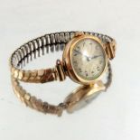 Linit, a ladies 9 carat gold wrist watch