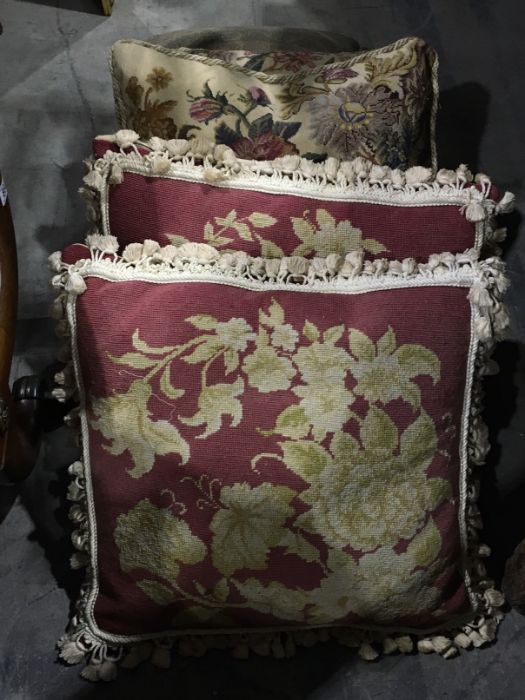 A collection of needlepoint and machined tapestry cushions, including Aubusson style examples (11) - Image 2 of 2