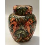 A Moorcroft ginger jar and cover, 16cm high