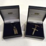 Westminster, The Diamond Jubilee 1/4oz Cross and ingot, silver hallmarks, both in case with