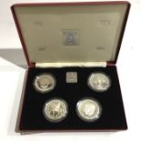 Silver proof commemorative sets, including Elizabe