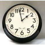 A Newgate battery wall clock, 44cm dial diameter