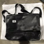 Miniseti Pur Bonpoint, a black leather satchel with original dust bag