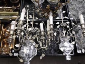 A quantity of light fittings, wall lights, articul