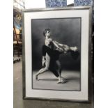 20th Century School, Nuryev and partner, indistinctly signed l.r., charcoal, 70 by 48cm, framed