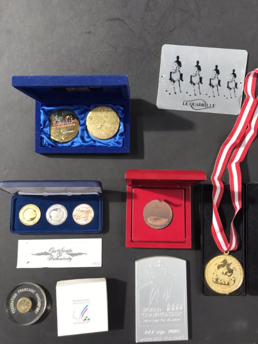 A collection of dressage themed medals, including - Image 2 of 5