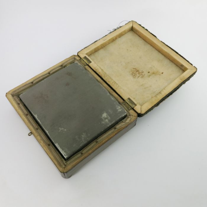 A Regency tin foot warmer, circa 1820, contained i - Image 4 of 7