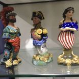 Three Royal Doulton ship’s figureheads including Ajax, Nelson, Benmore. Limited Edition and numbered