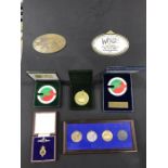 A collection of dressage themed medals, including
