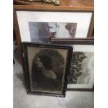 A quantity of assorted furnishing pictures, to include a 19th Century oil portrait of a lady, prints