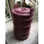 A Chalon purple churn form corn bin