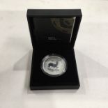 South African Mint, 2017 1oz Fine-silver Krugerrand, in original case with certificate
