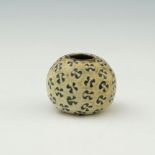 Edwin and Walter Martin for Martin Brothers, a miniature stoneware gourd vase, 1904, spherical form,