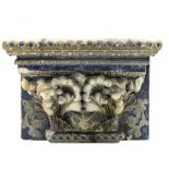 Robert Wallace Martin for Martin Brothers, a relief moulded stoneware architectural capital, 1876,