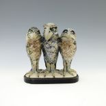 Robert Wallace Martin for Martin Brothers, Two's Company, Three's None, a characterful stoneware