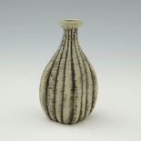 Edwin and Walter Martin for Martin Brothers, a small stoneware gourd vase, 1904, square section