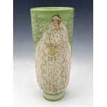 Sally Tuffin for Dennis Chinaworks, Gala Day, 2011, limited edition vase, footed flared cylindrical