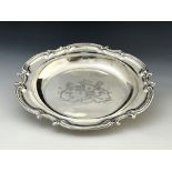 An early Victorian silver dish, Benjamin Smith III, London 1840