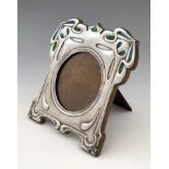 Kate Harris for William Hutton, an Arts and Crafts large silver and enamelled photo frame, London