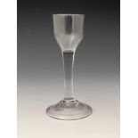A plain stemmed wine glass