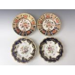 Four early 19th century porcelain plates